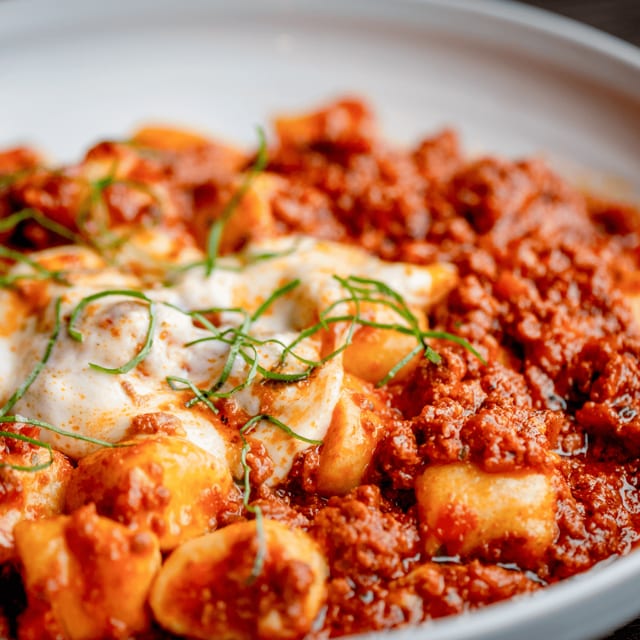 House Made Ricotta Gnocchi Bolognese.
