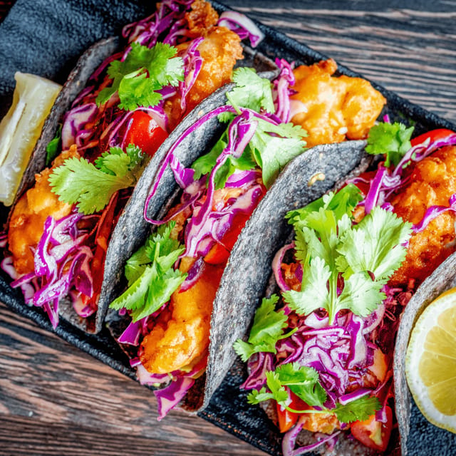 Baja Fish Tacos.